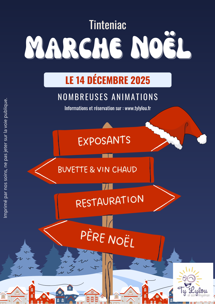 Affiche marché de Noël